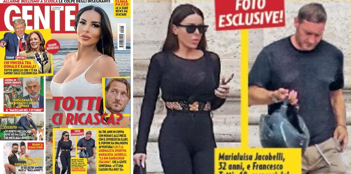 Francesco Totti nella bufera: ha tradito Noemi Bocchi con la prorompete giornalista sportiva? La copertina del settimanale è un terremoto – Gossip.it