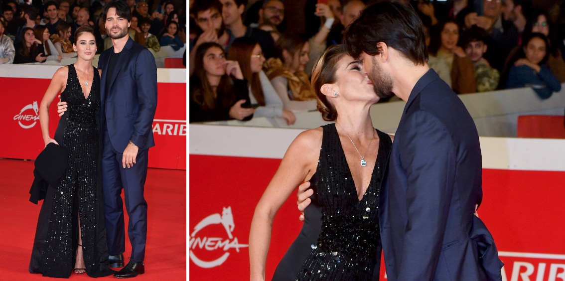 Giulio Berruti e Maria Elena Boschi innamoratissimi sul red carpet: prima sfilata davanti ai fotografi con bacio, le foto – Gossip.it